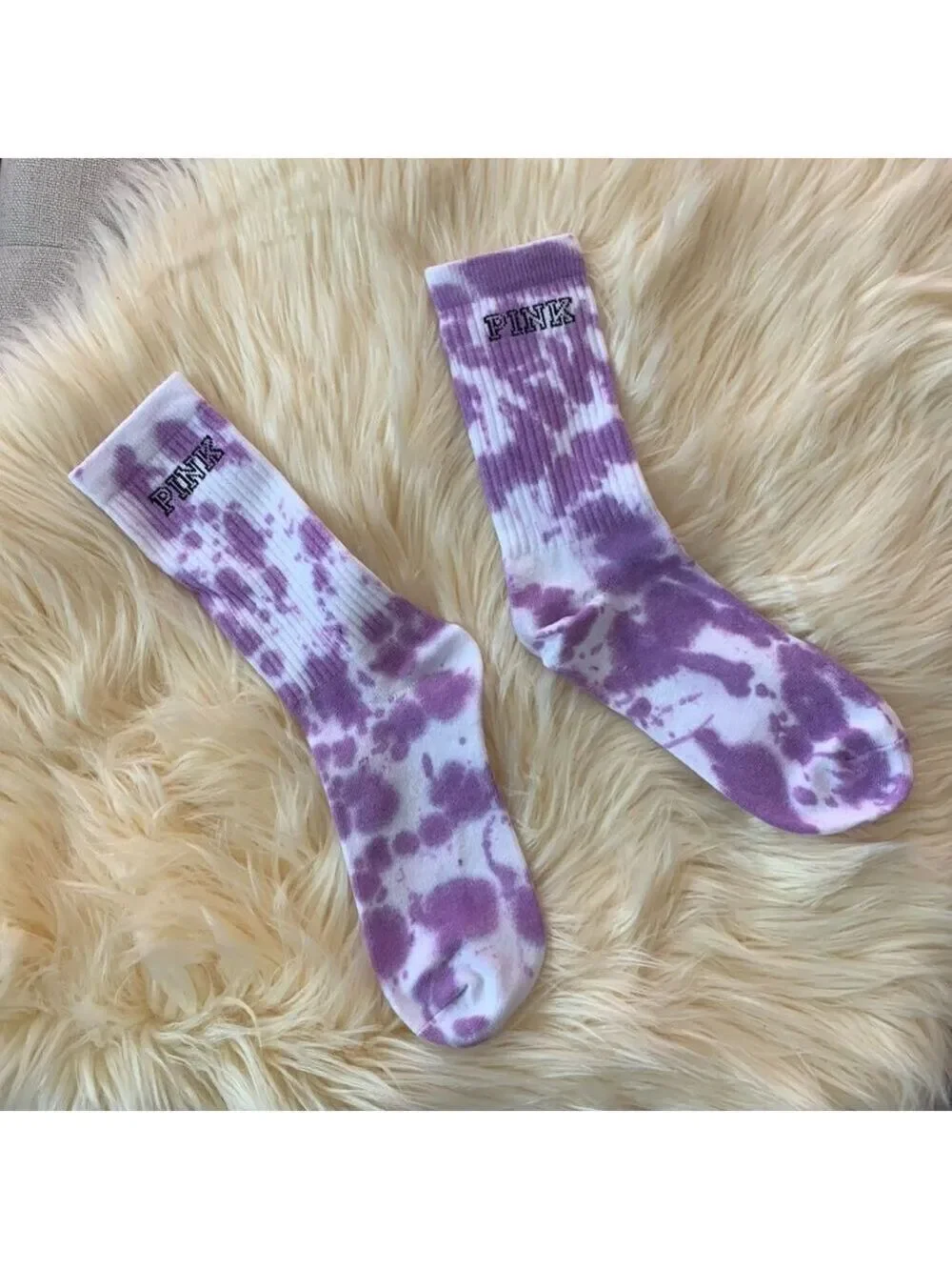 Pink By Victoria’s Secret Tie Dye Socks